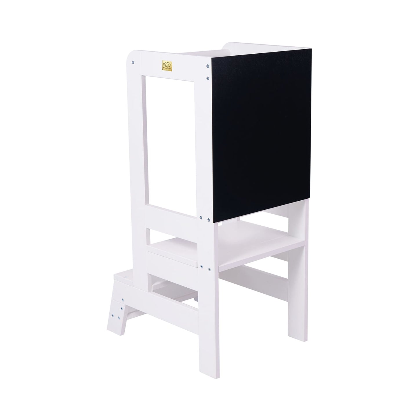 Wooden Kitchen Learning Tower-White