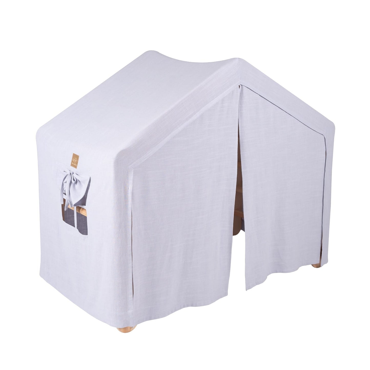 Climbing Ladder Large House-Grey/Blue Linen Tent