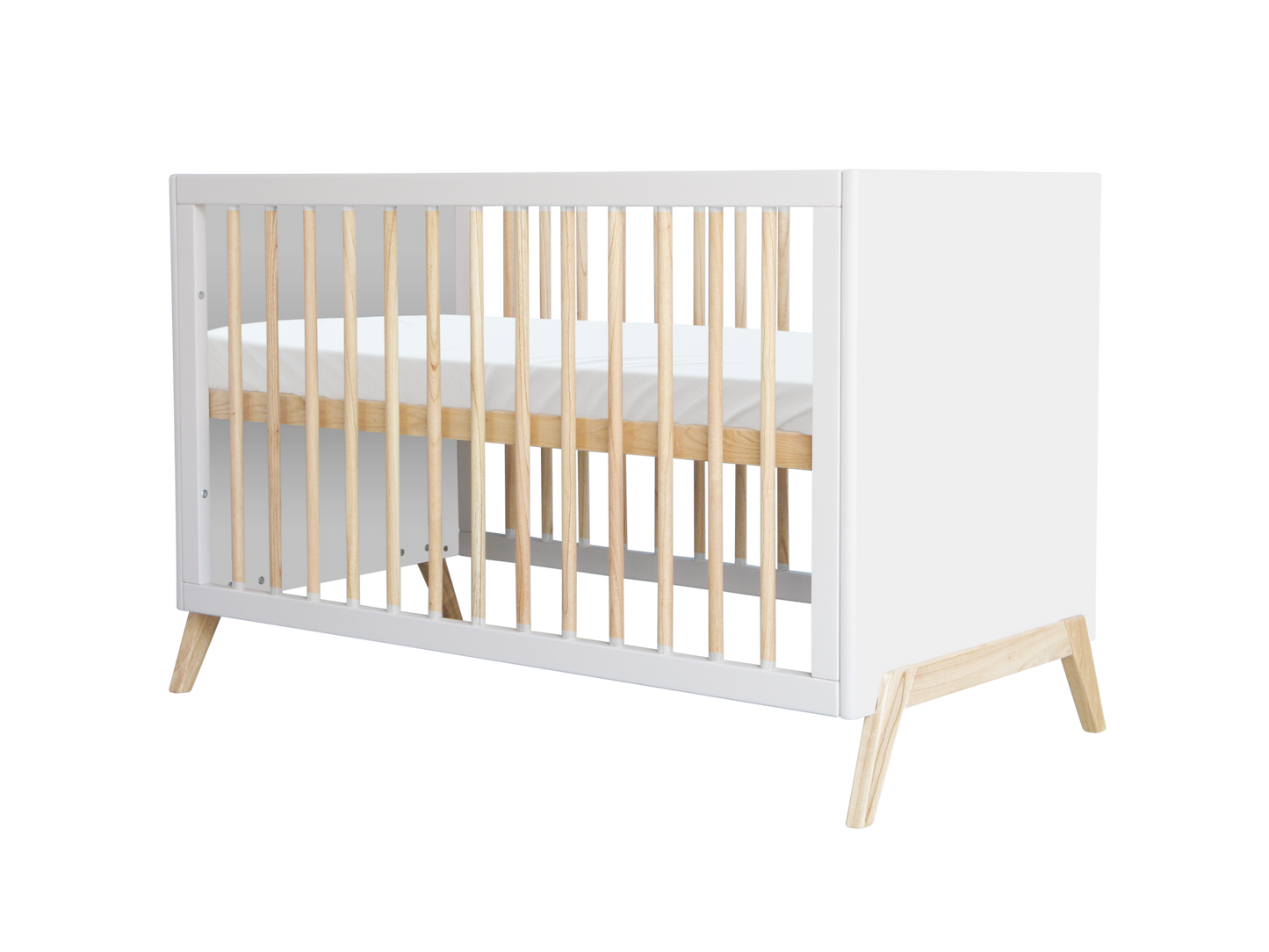Theo Bebe Marélie Evolutive Cot Bed- Snow