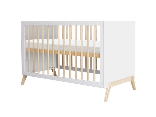 Theo Bebe Marélie Evolutive Cot Bed- Snow