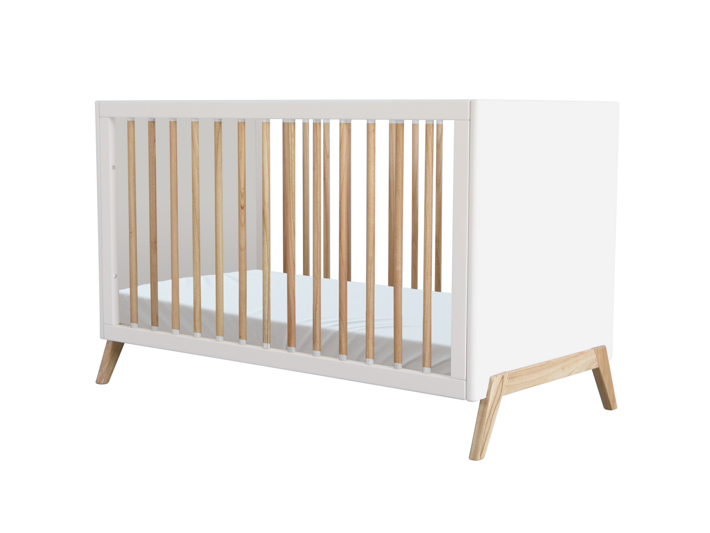 Theo Bebe Marélie Evolutive Cot Bed- Snow