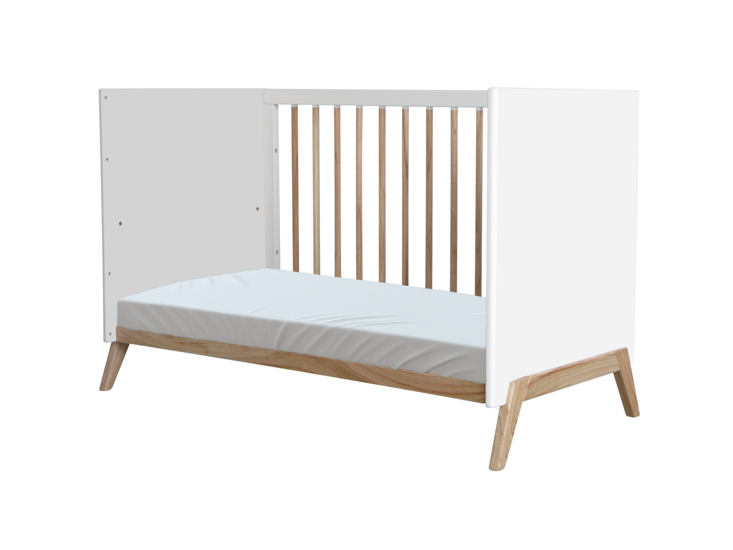 Theo Bebe Marélie Evolutive Cot Bed- Snow