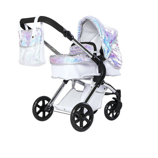 Roma Polly Amy Childs Single Dolls Pram - Mermaid