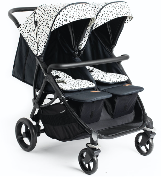Roma Gemini Double Pram-Dalmation
