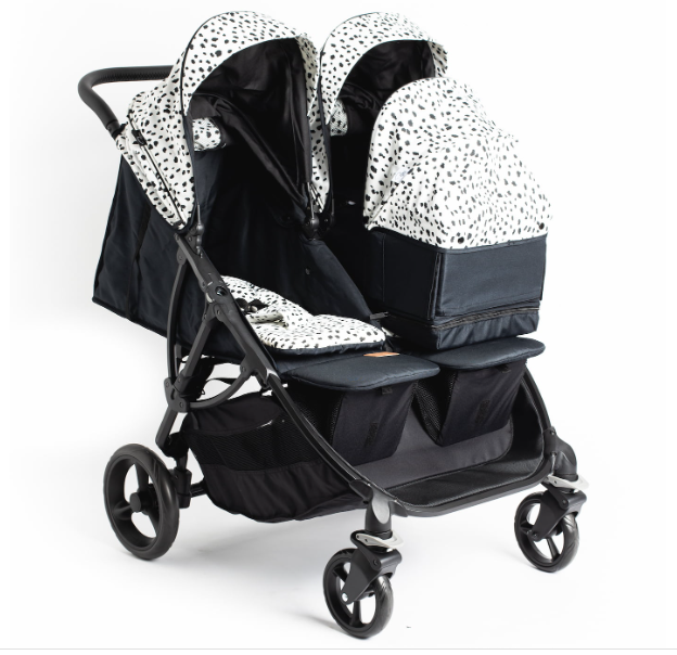 Roma Gemini Double Pram-Dalmation
