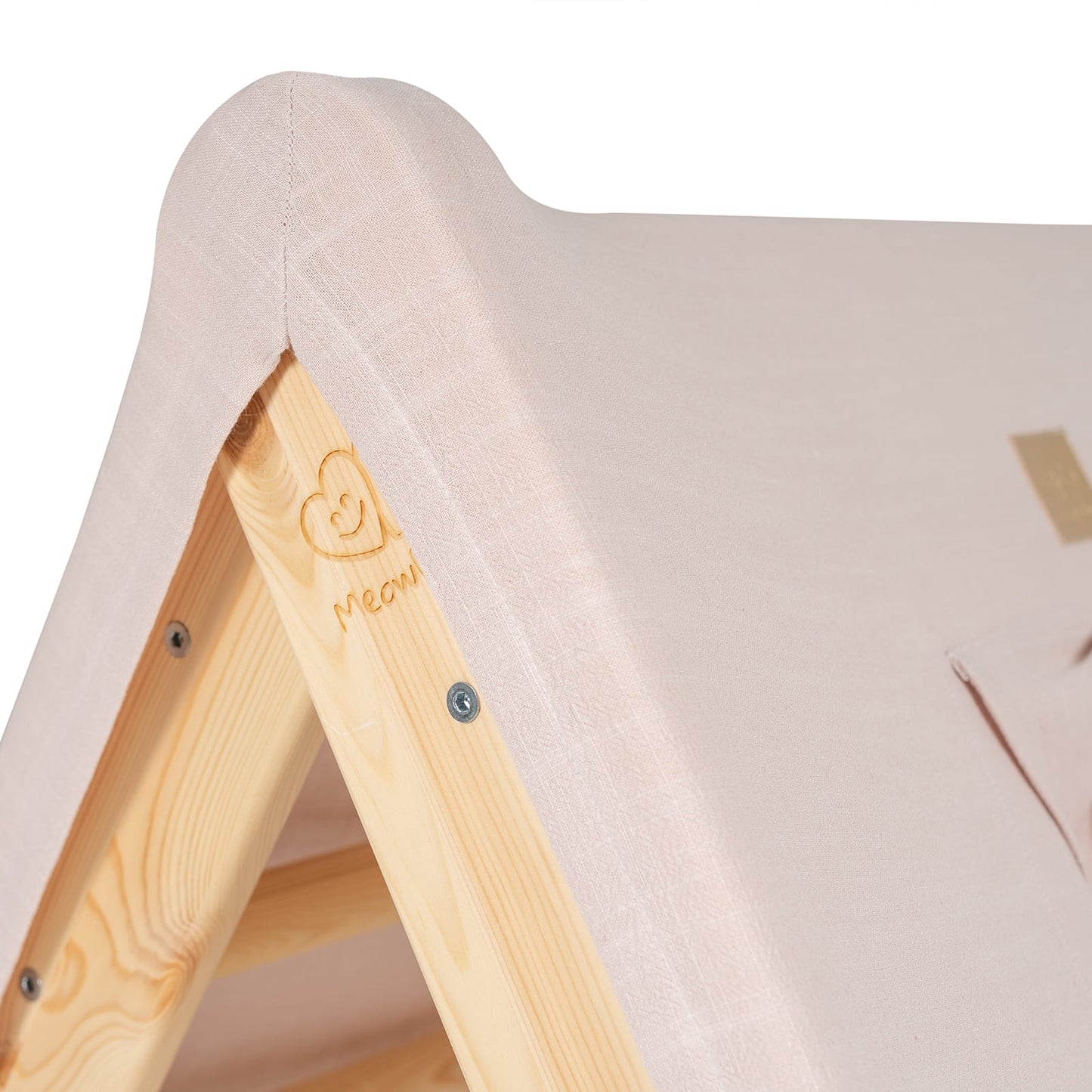 Climbing Ladder Small House-Pink Linen Tent