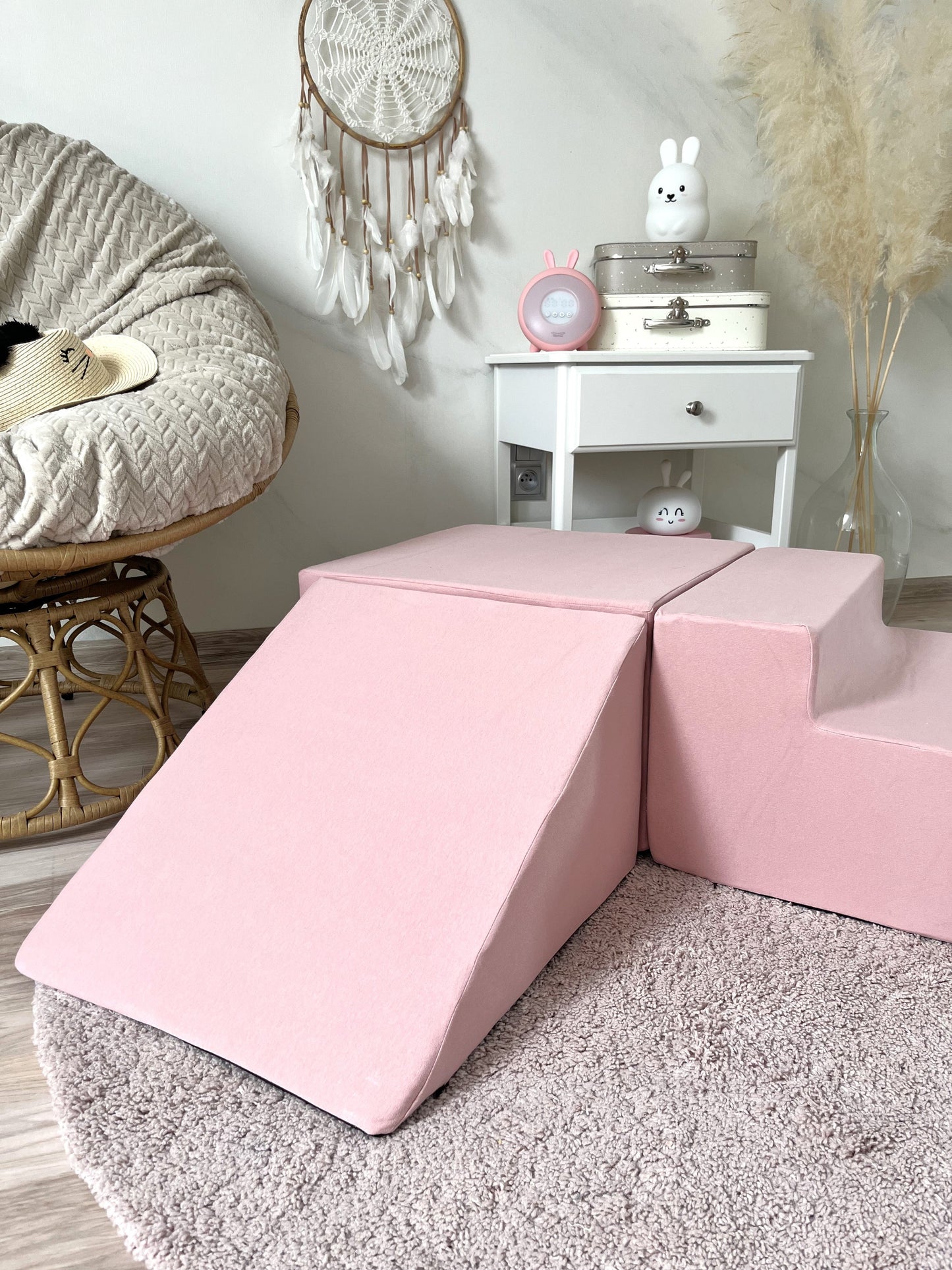 Pink Foam Soft Play - 3 Elements