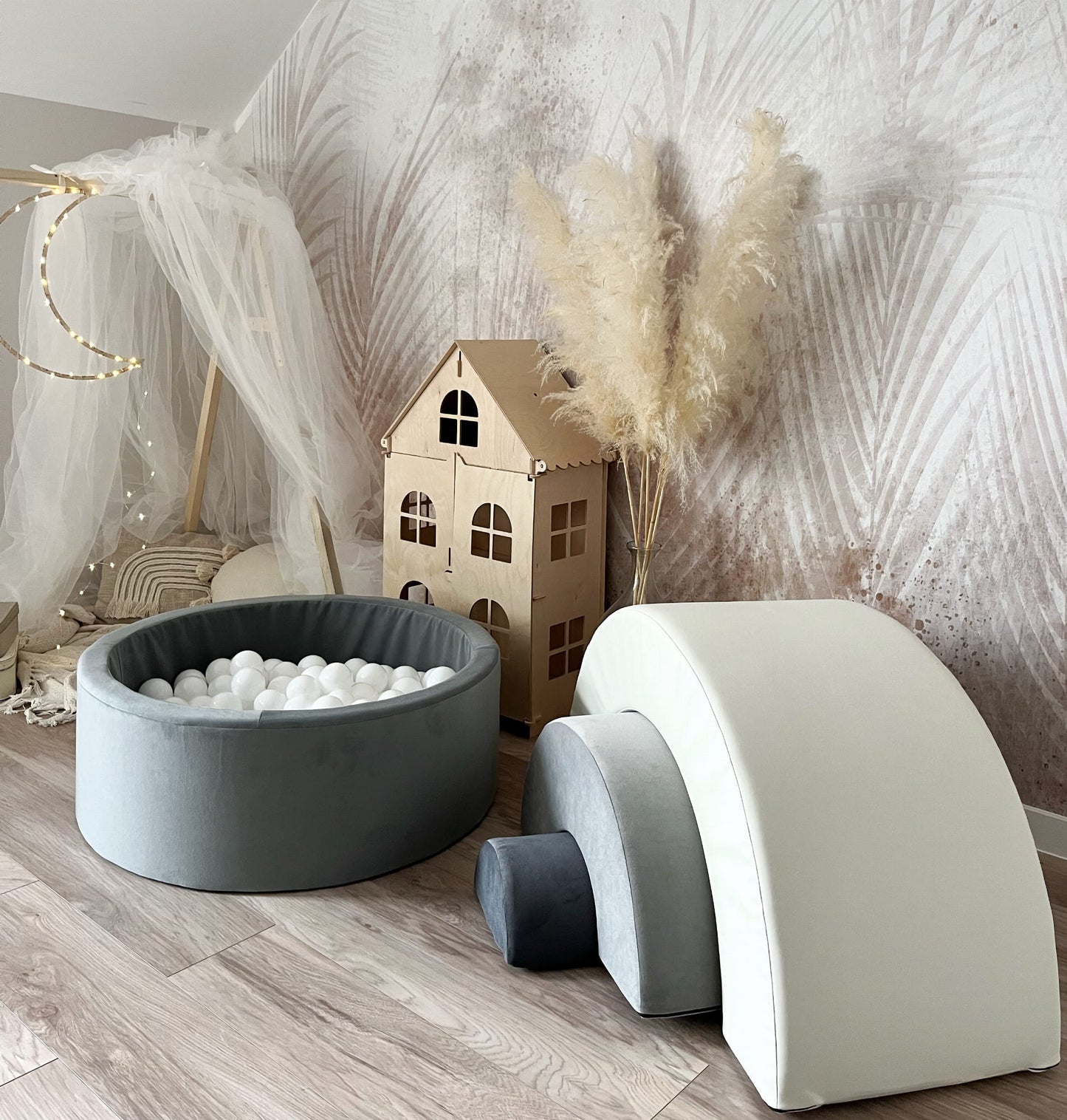 Rainbow Soft Play - Grey