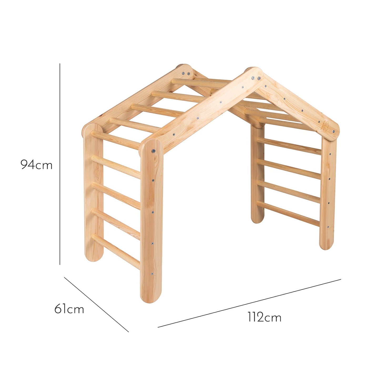 Climbing Ladder Large House-Grey/Blue Linen Tent