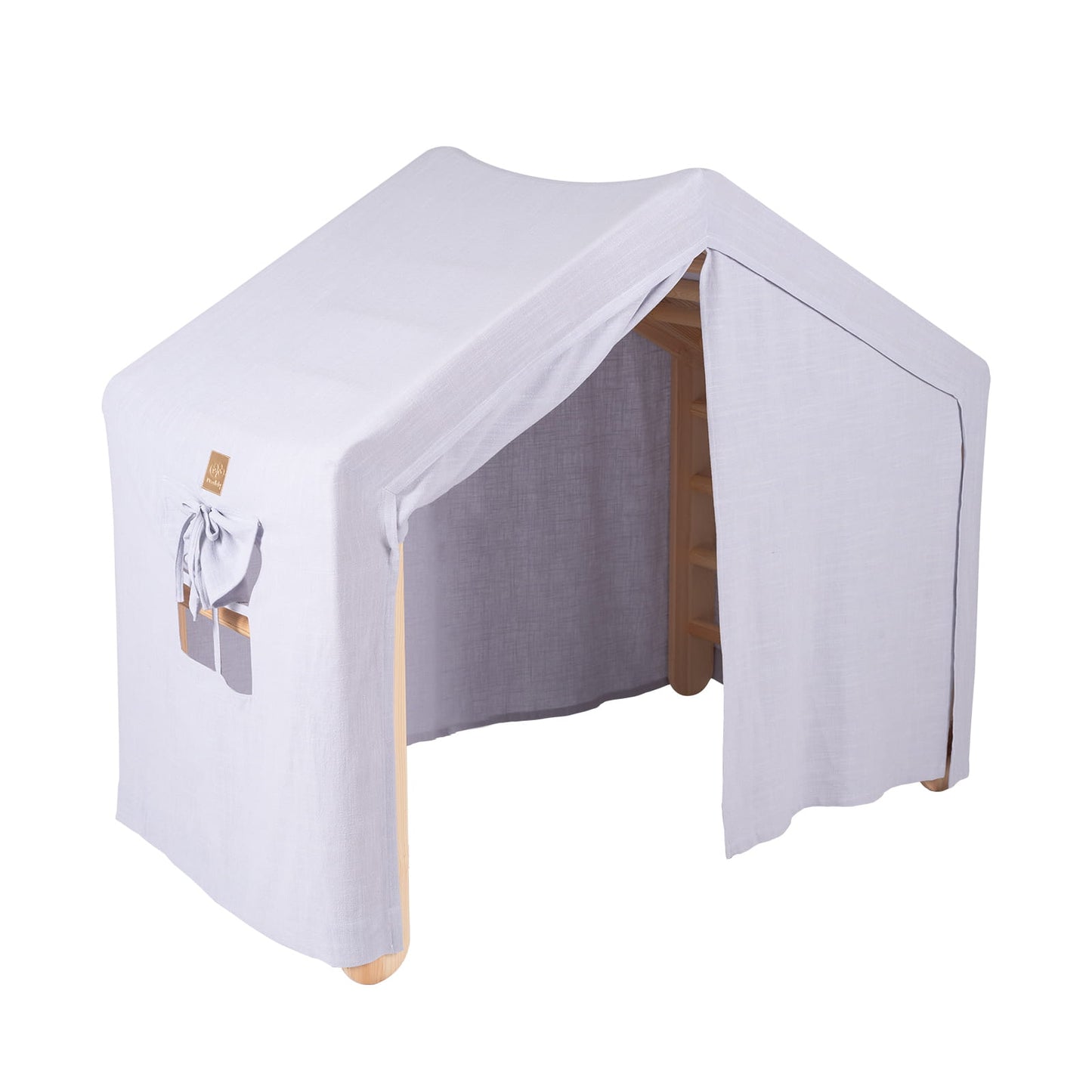 Climbing Ladder Large House-Grey/Blue Linen Tent