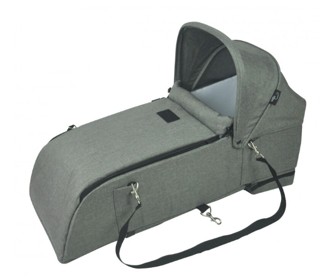 Roma Gemini Double Pram Carry Cot-Grey