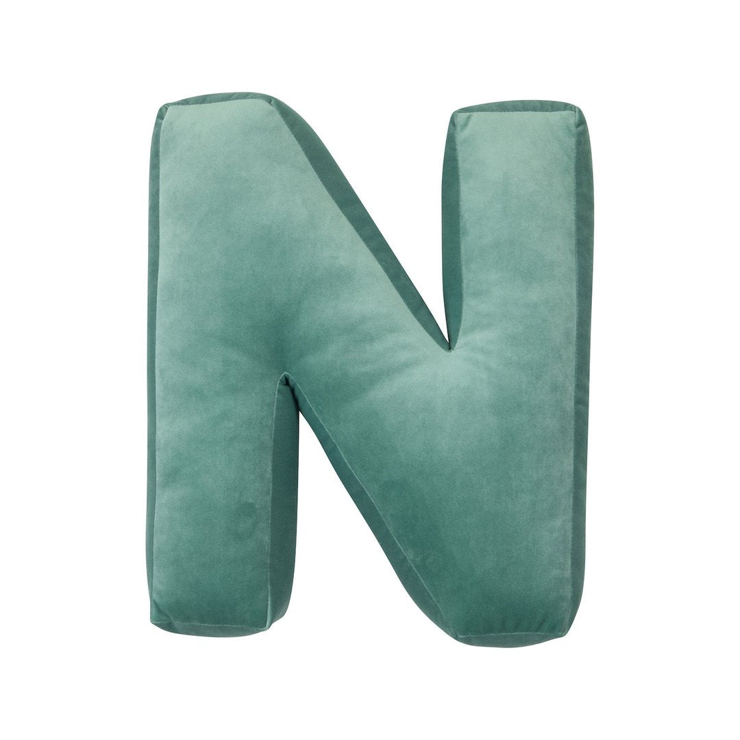 Betty’s Home Velvet Letter Cushion in N