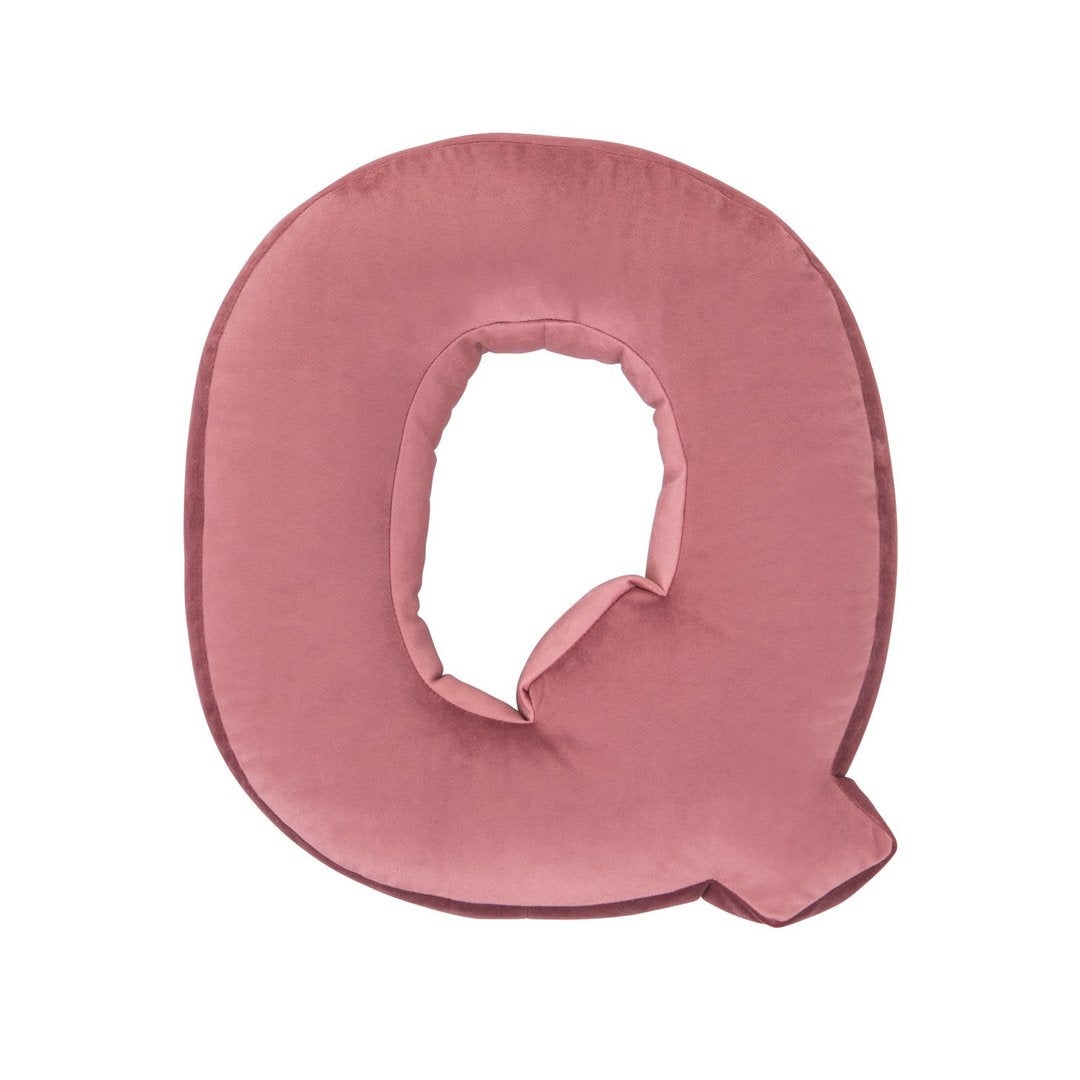 Betty’s Home Velvet Letter Cushion in Q