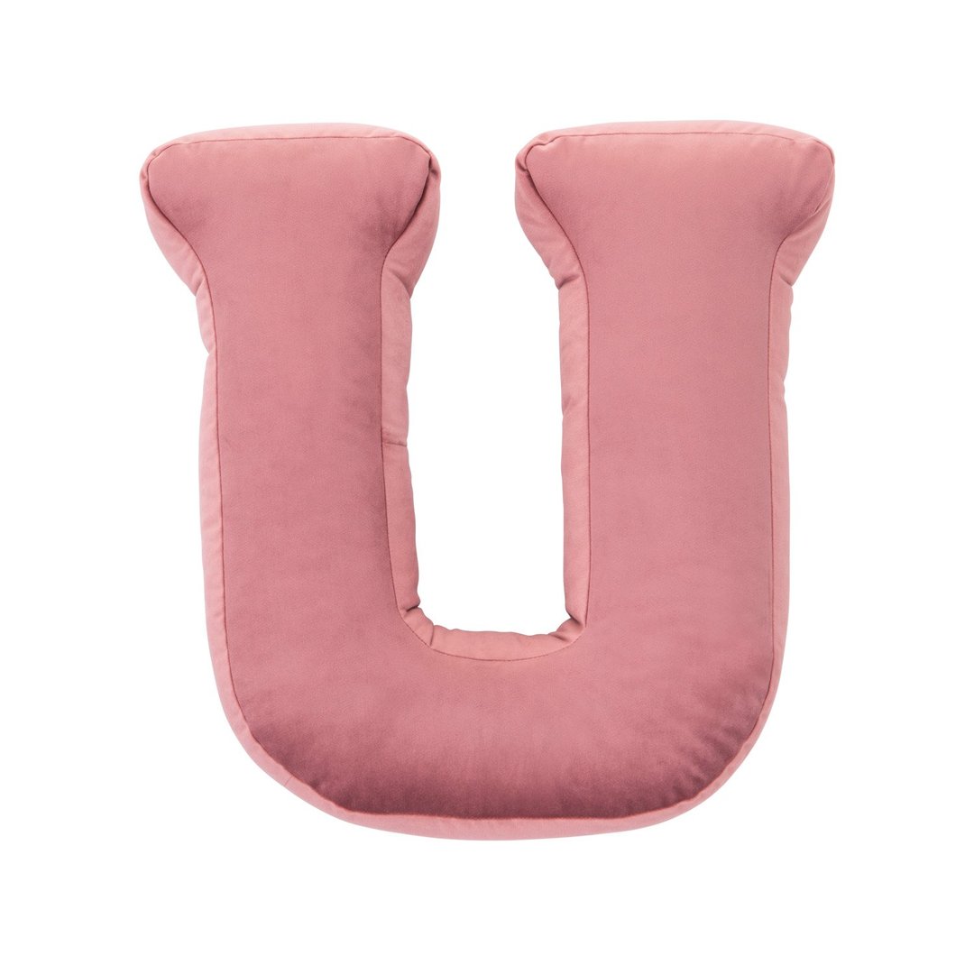 Betty’s Home Velvet Letter Cushion in U