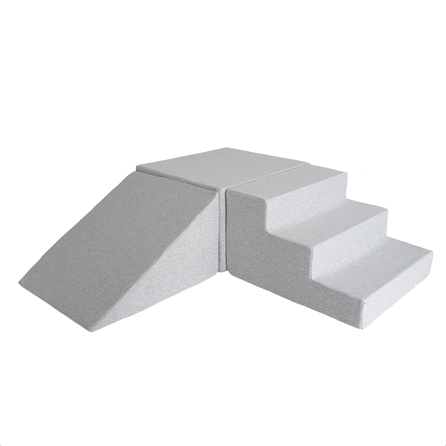 Grey Foam Soft Play - 3 Elements