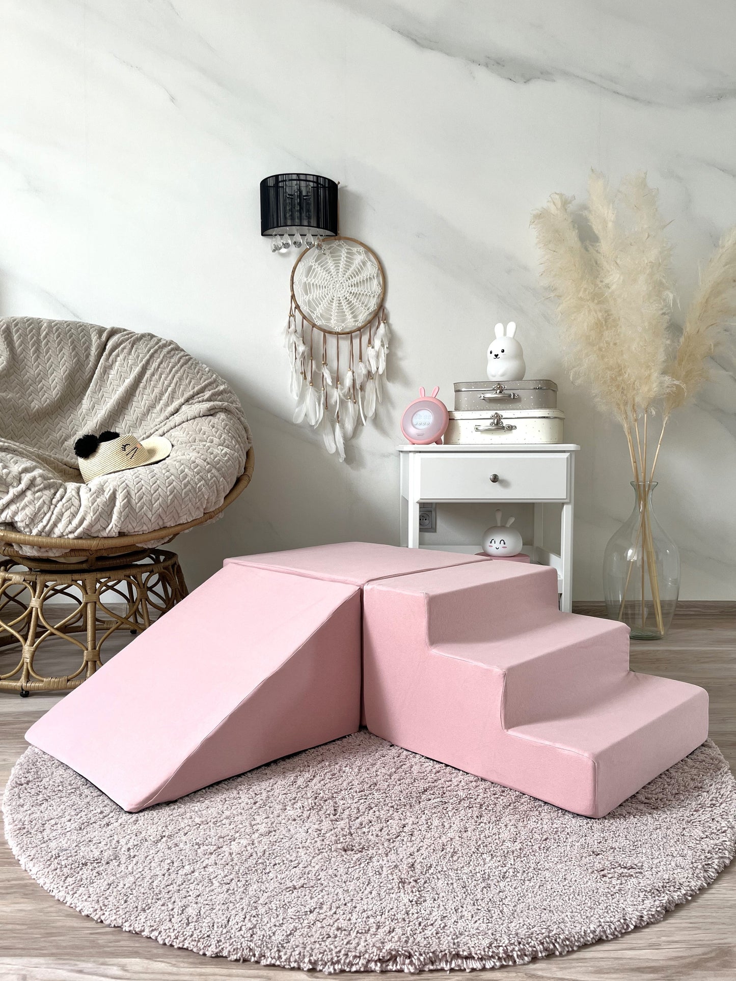 Pink Foam Soft Play - 3 Elements