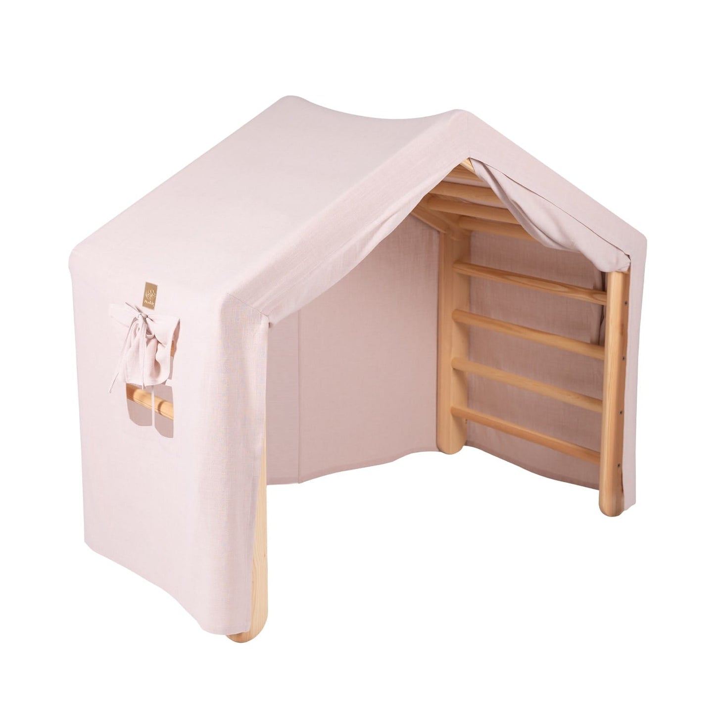 Climbing Ladder Large House-Pink Linen Tent